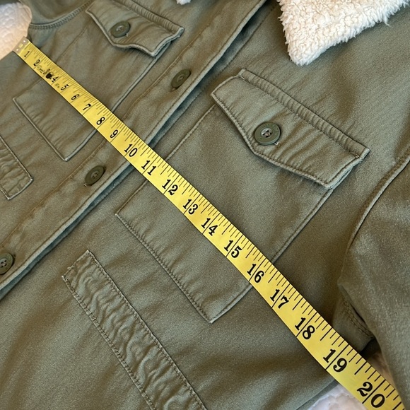 Hangten Cotton Fleece Jacket Women’s Small Green Pockets Streetwear Norm Hiking - Picture 12 of 17